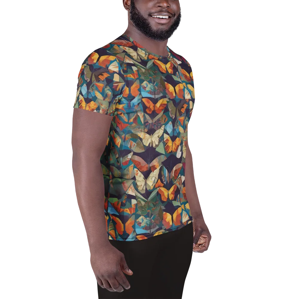 Prismatic Lepidary on Men's Athletic T-Shirt — Right