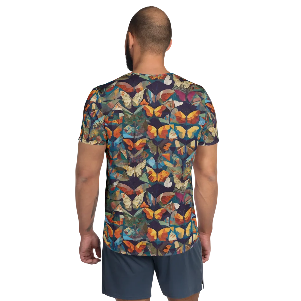 Prismatic Lepidary on Men's Athletic T-Shirt — Back