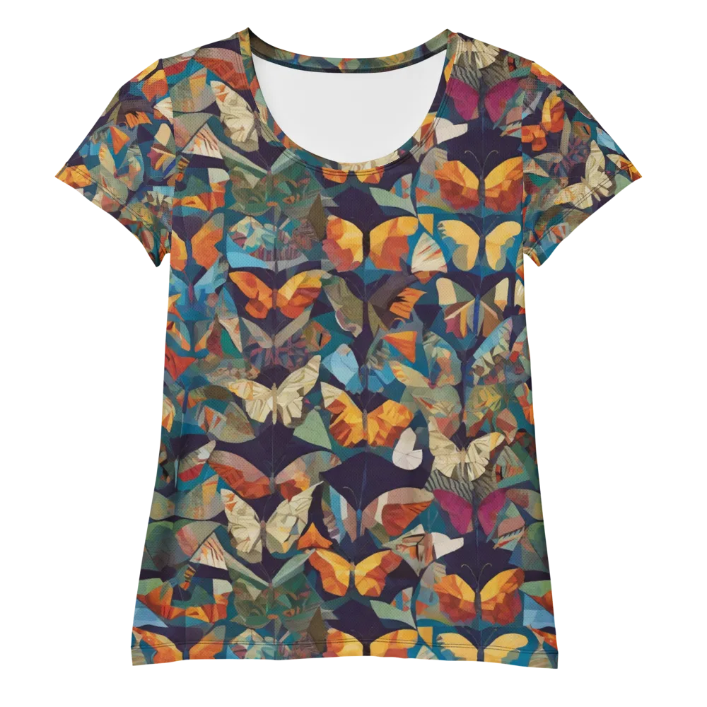 Prismatic Lepidary on Women's Athletic T-Shirt — Front