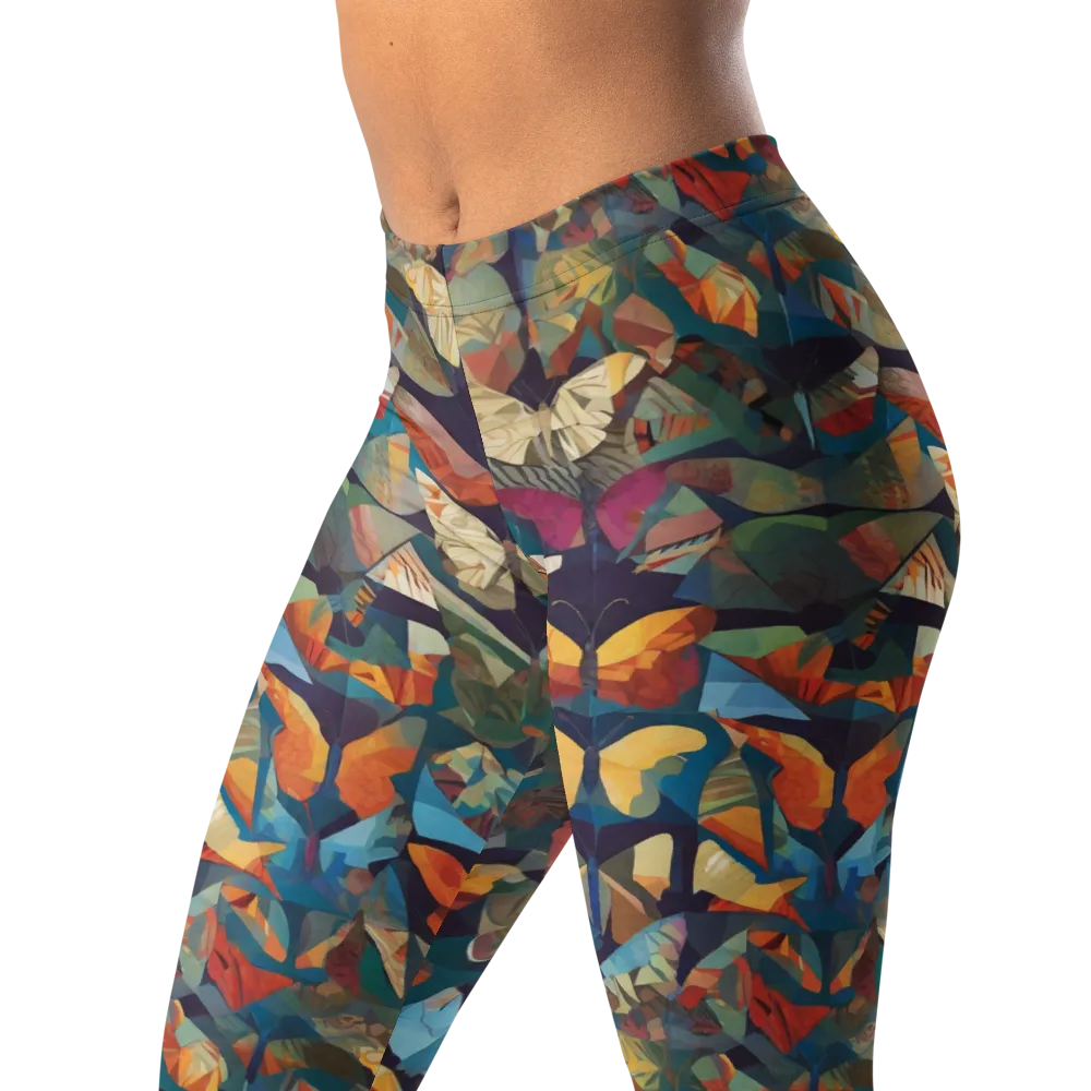 Prismatic Lepidary on Leggings — Left Front