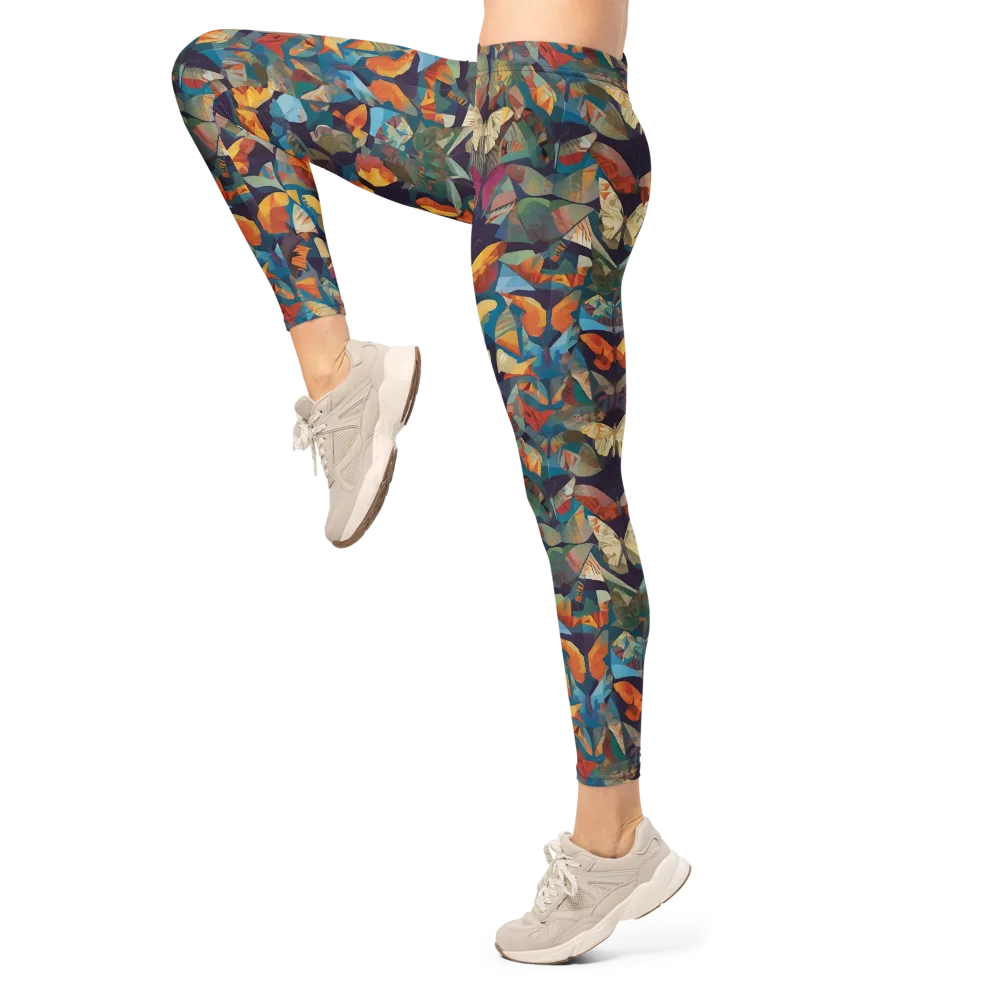 Prismatic Lepidary on Leggings — Left