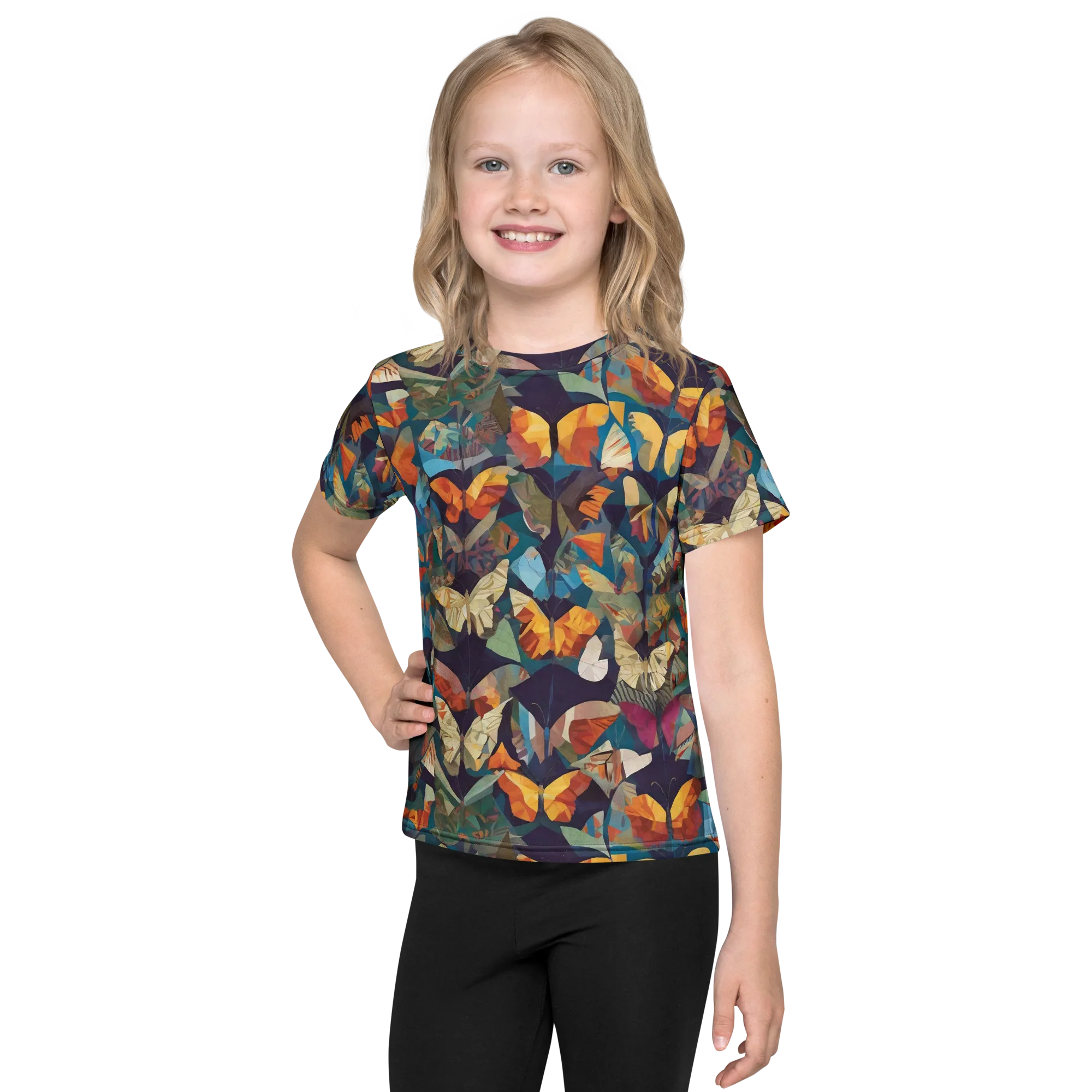 Prismatic Lepidary on Kids Crew Neck T-Shirt — Front