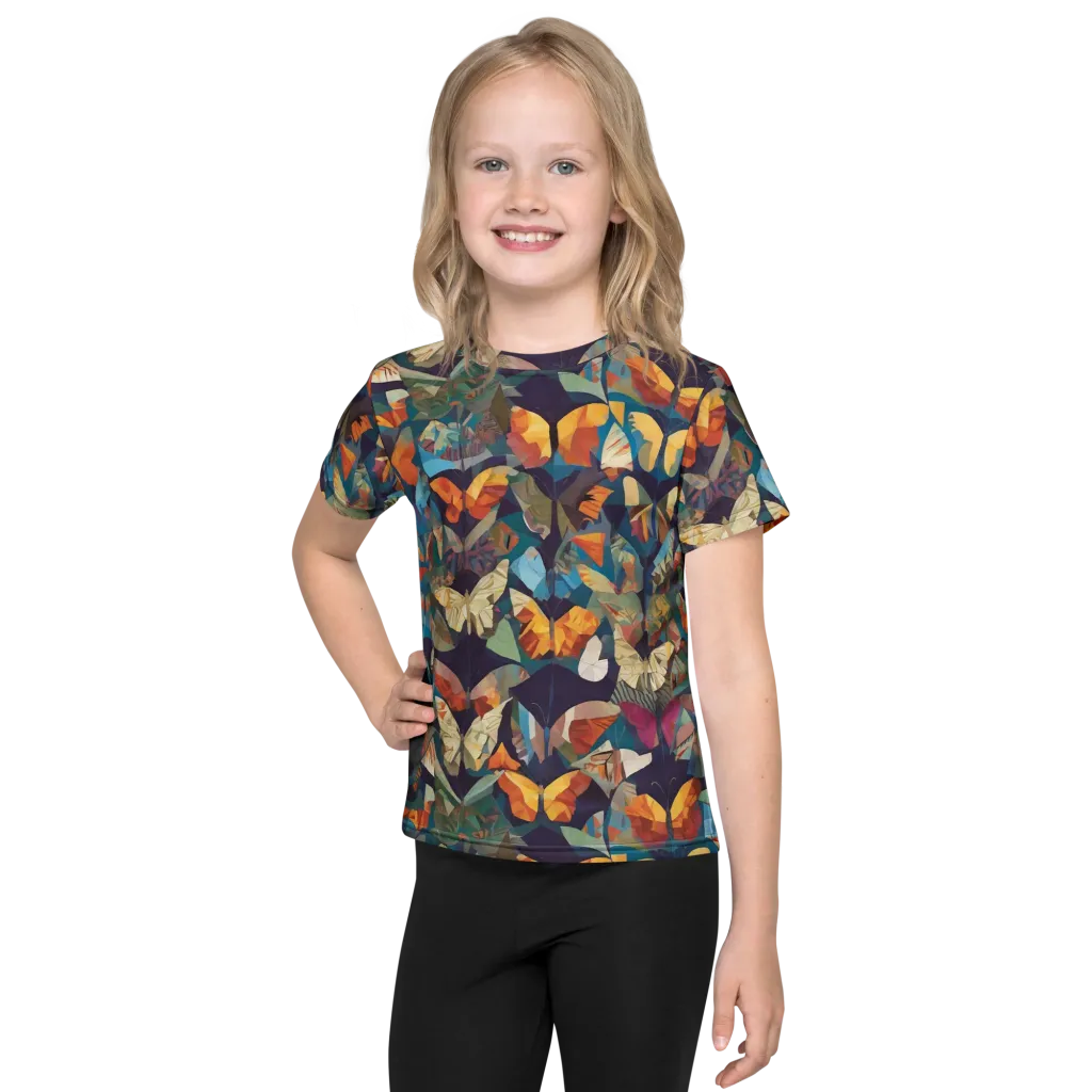 Prismatic Lepidary on Kids Crew Neck T-Shirt — Front