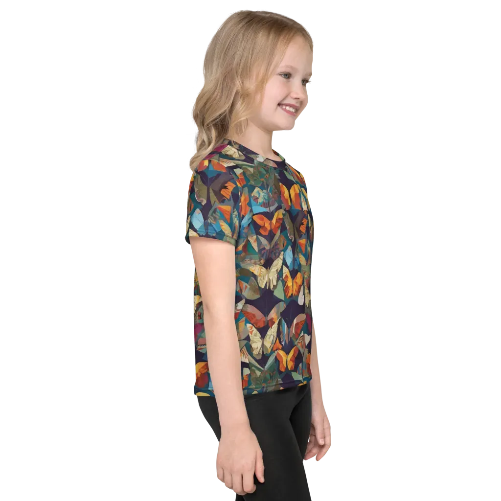 Prismatic Lepidary on Kids Crew Neck T-Shirt — Right
