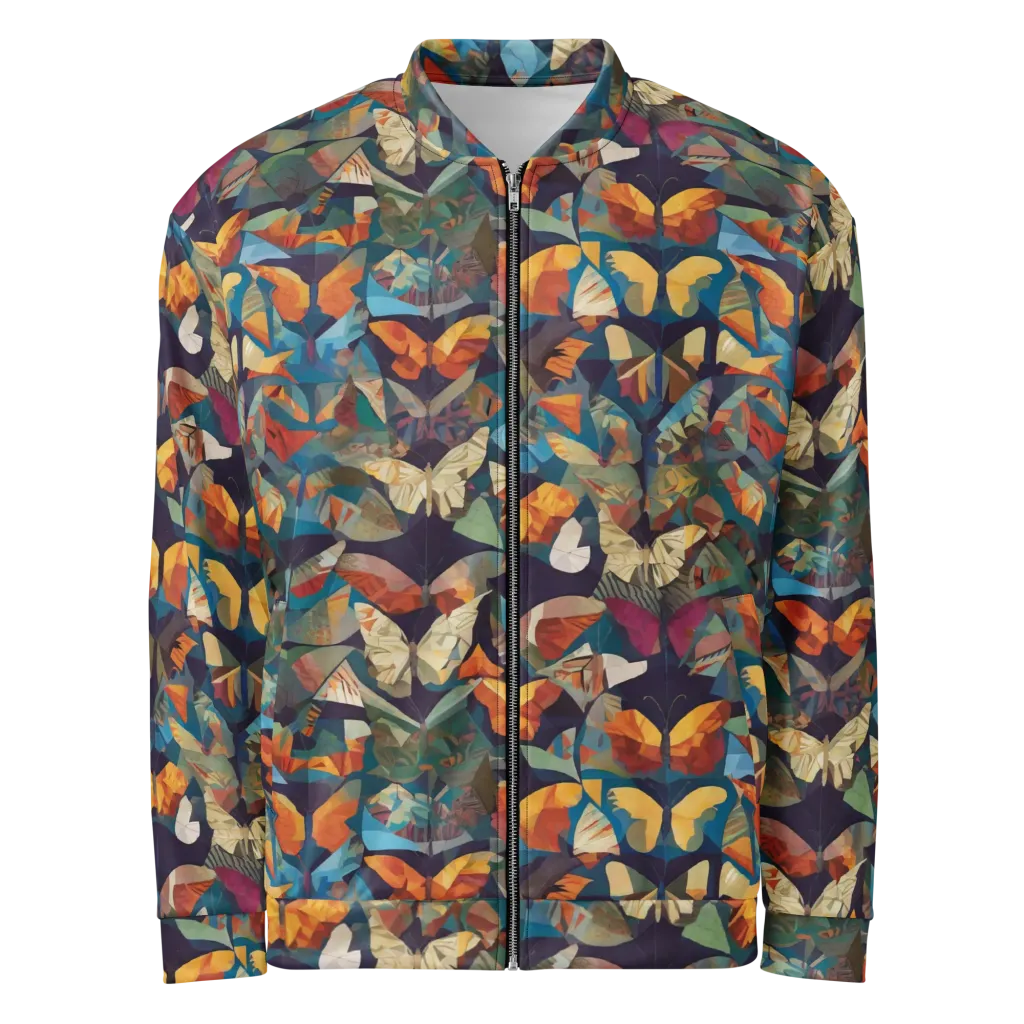 Prismatic Lepidary on Bomber Jacket — Front