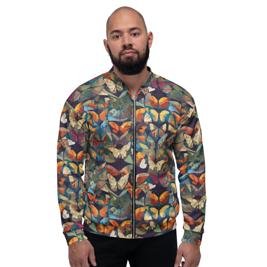 Prismatic Lepidary on Bomber Jacket — Front