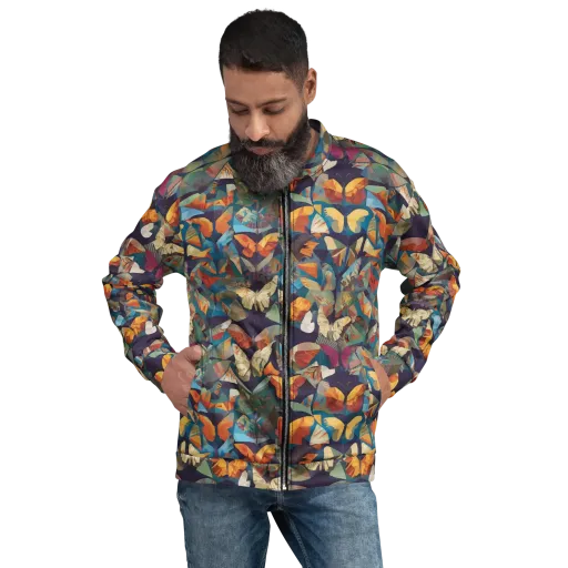 Prismatic Lepidary on a Bomber Jacket