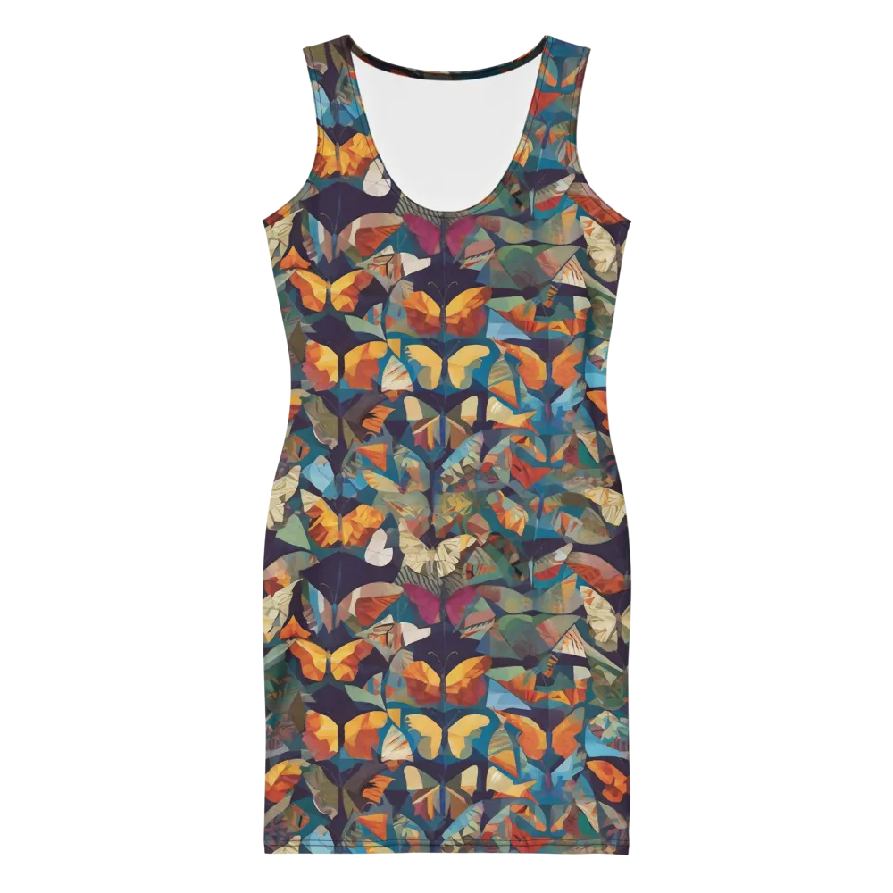 Prismatic Lepidary on Bodycon Dress — Front
