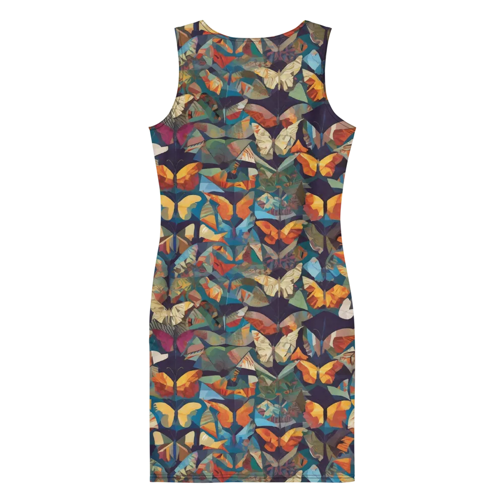 Prismatic Lepidary on Bodycon Dress — Back