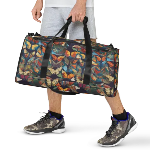 Prismatic Lepidary on a Duffle Bag