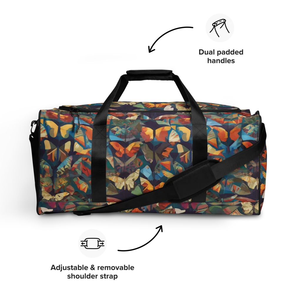 Prismatic Lepidary on Duffle Bag — Front