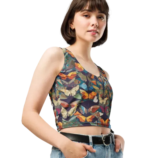 Prismatic Lepidary on a Crop Top