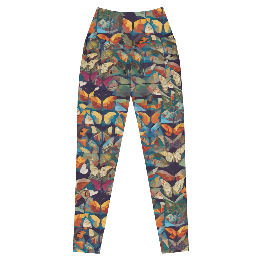 Prismatic Lepidary on Leggings with Pockets — Front