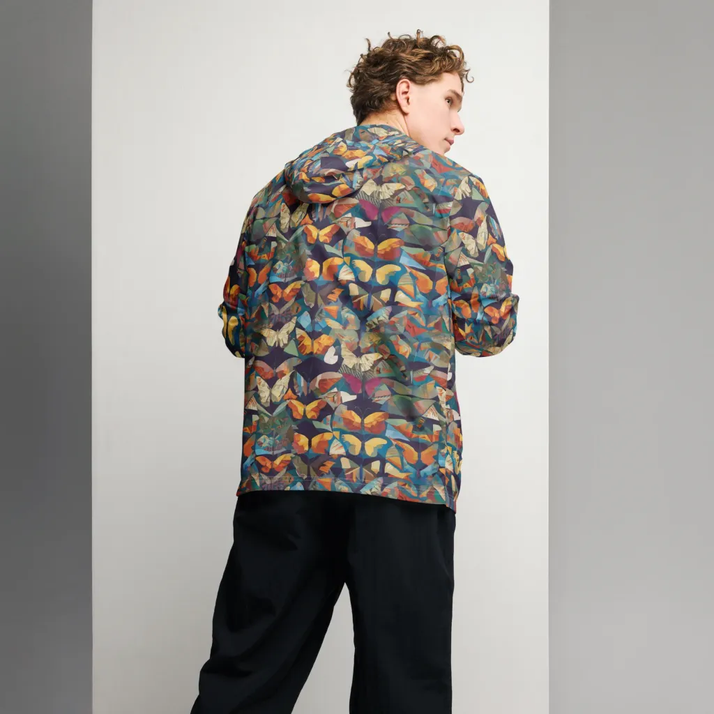 Prismatic Lepidary on Men's Windbreaker — Back