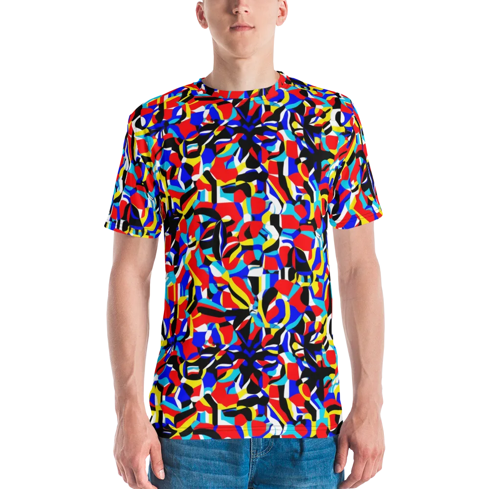 Primary Flux on Men's Crew Neck T-Shirt — Front