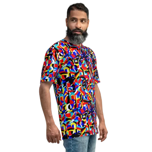 Primary Flux on a Men's Crew Neck T-Shirt