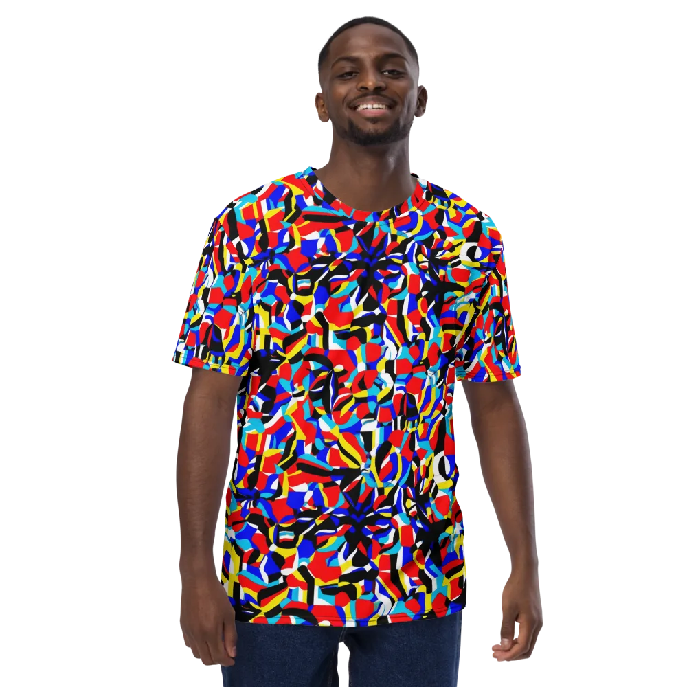 Primary Flux on Men's Crew Neck T-Shirt — Front