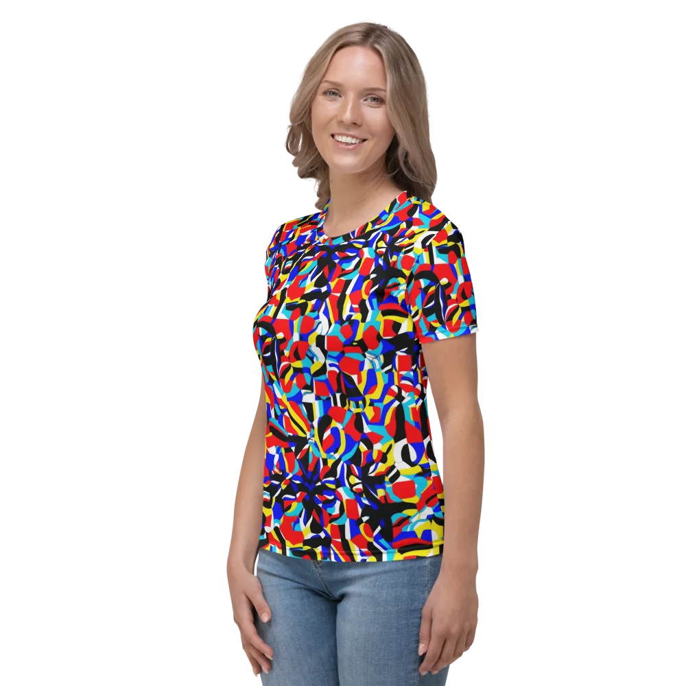 Primary Flux on Women's Crew Neck T-Shirt — Left
