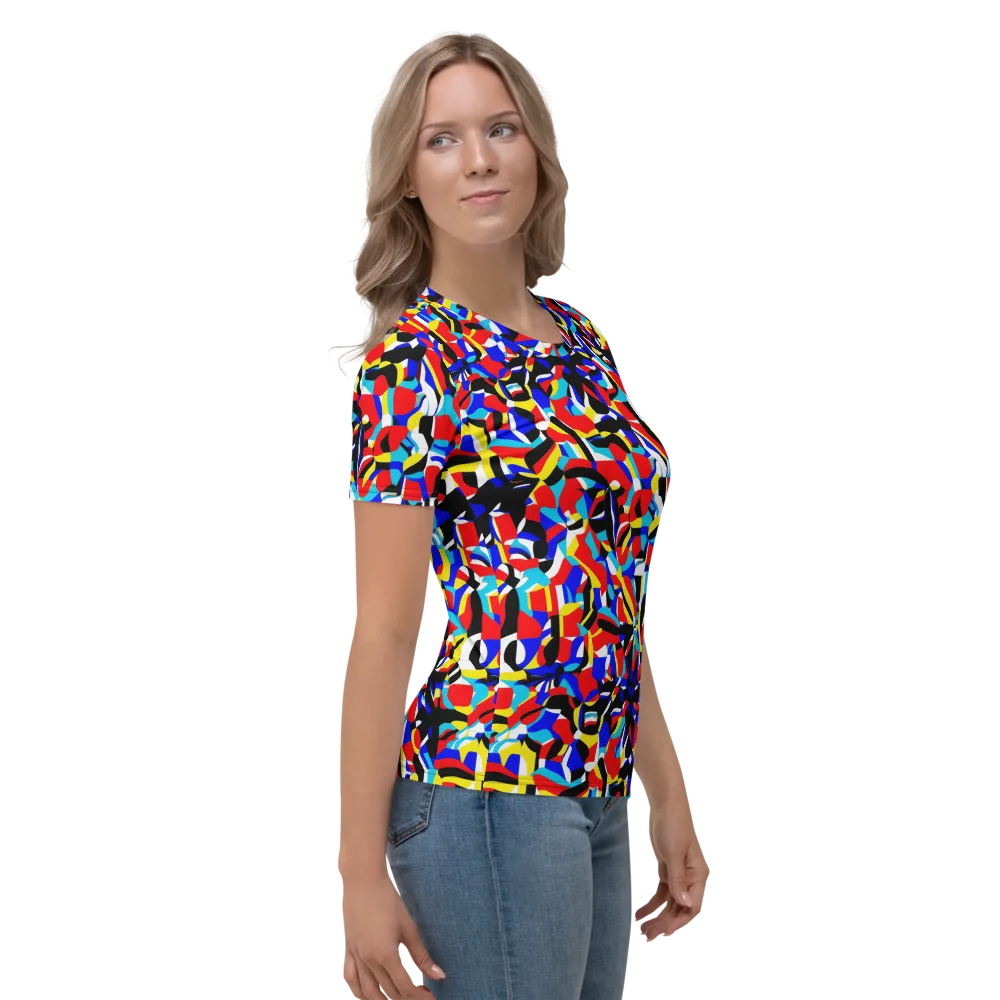Primary Flux on Women's Crew Neck T-Shirt — Right
