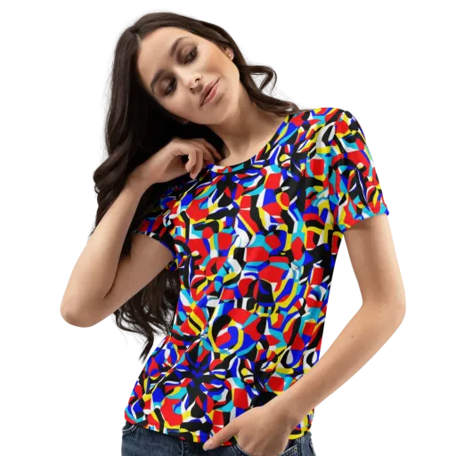 Primary Flux on a Women's Crew Neck T-Shirt