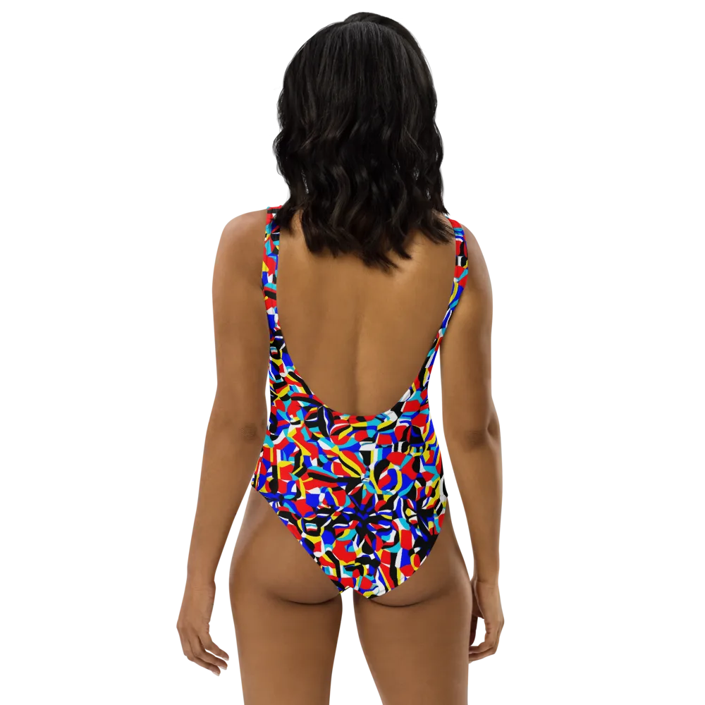 Primary Flux on One-Piece Swimsuit — Back