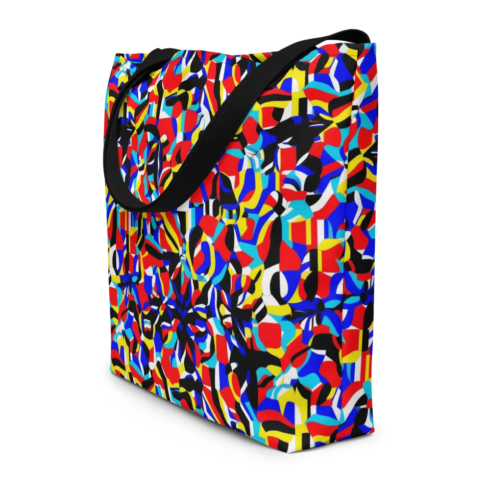 Primary Flux on Large Tote Bag W/ Pocket — Front