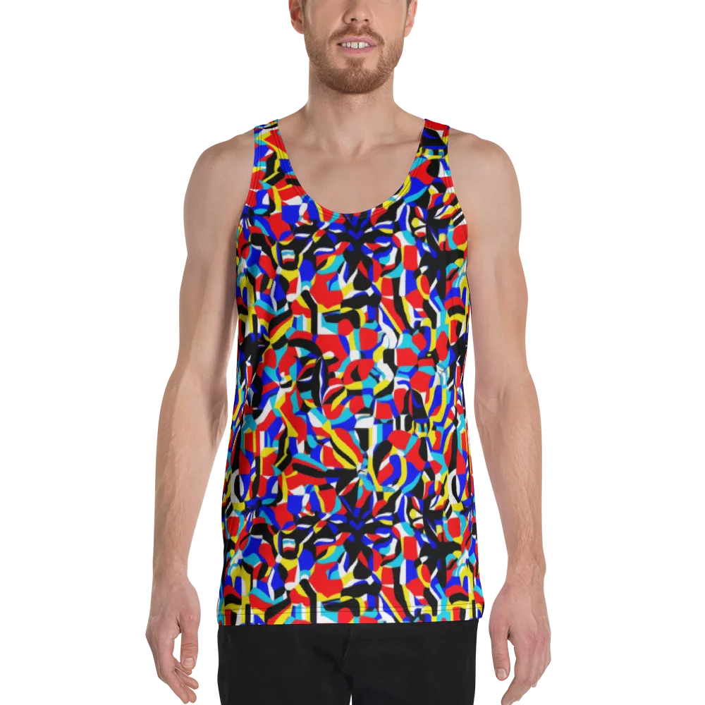 Primary Flux on Men's Tank Top — Front