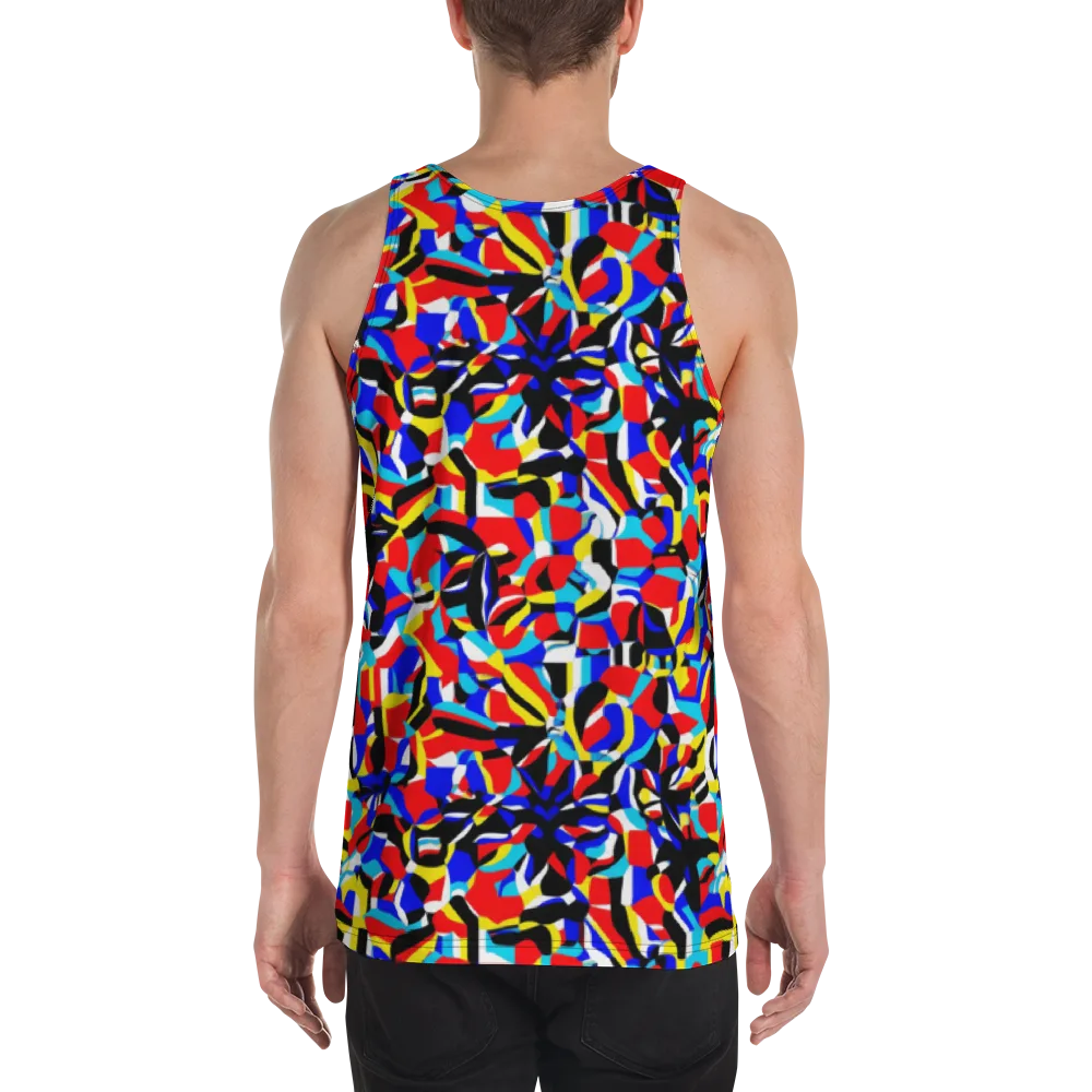 Primary Flux on Men's Tank Top — Back