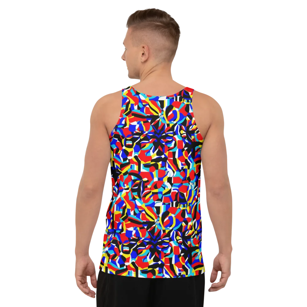 Primary Flux on Men's Tank Top — Back