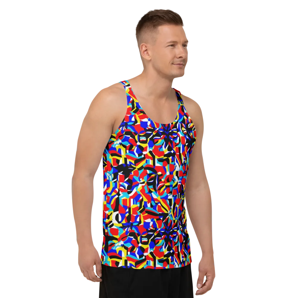 Primary Flux on Men's Tank Top — Right Front