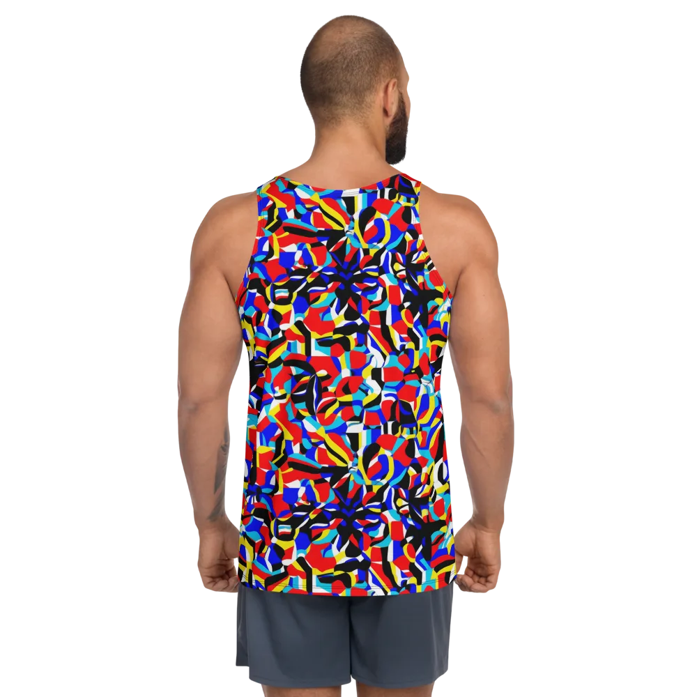 Primary Flux on Men's Tank Top — Back