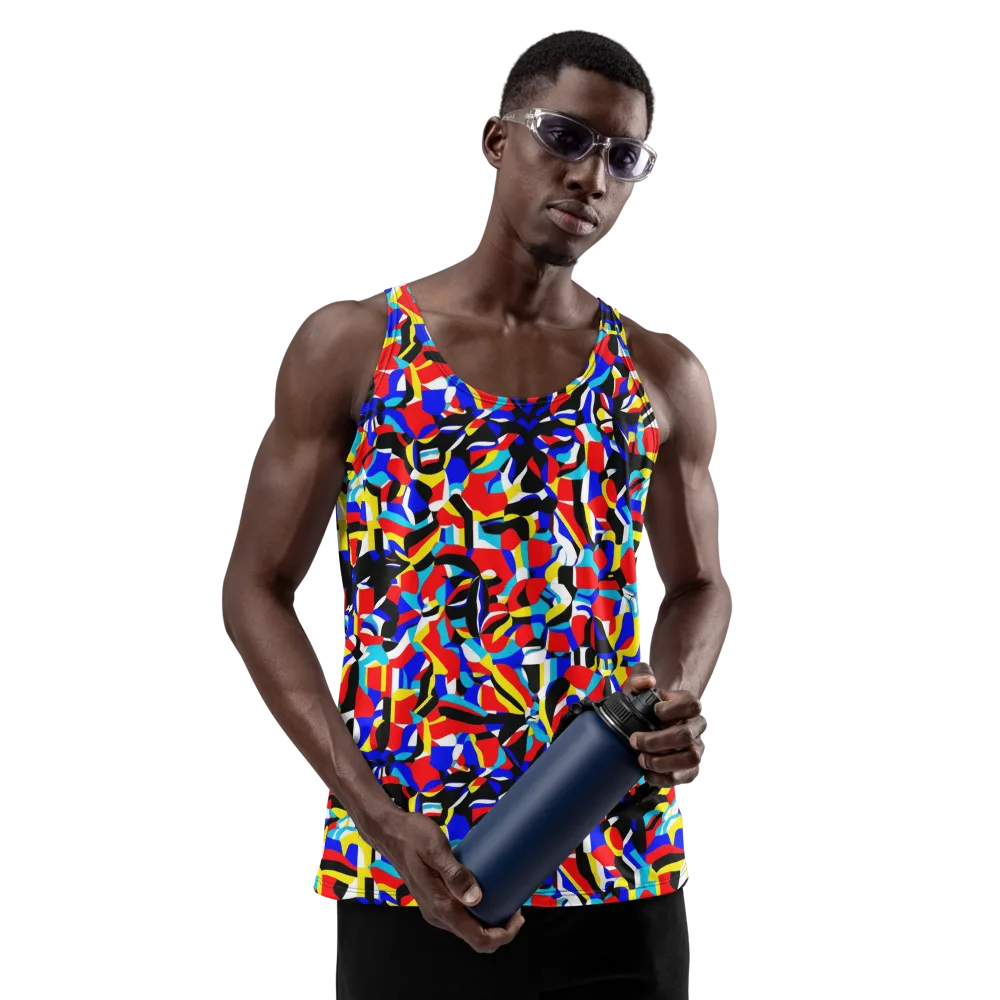 Primary Flux on Men's Tank Top — Front