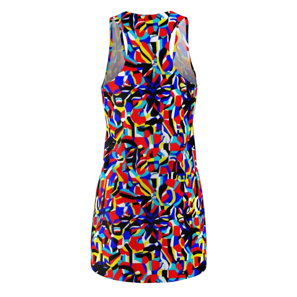 Primary Flux on Racerback Dress — Back