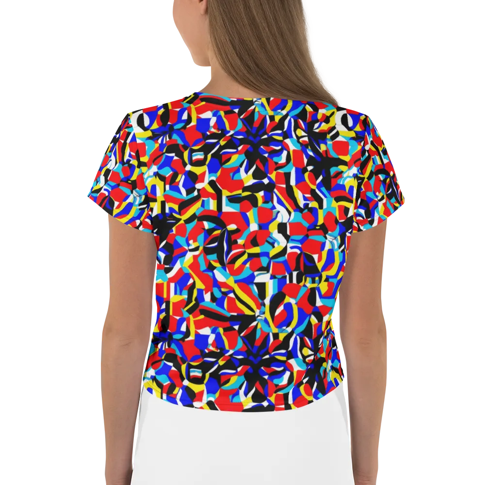 Primary Flux on Crop Tee — Back