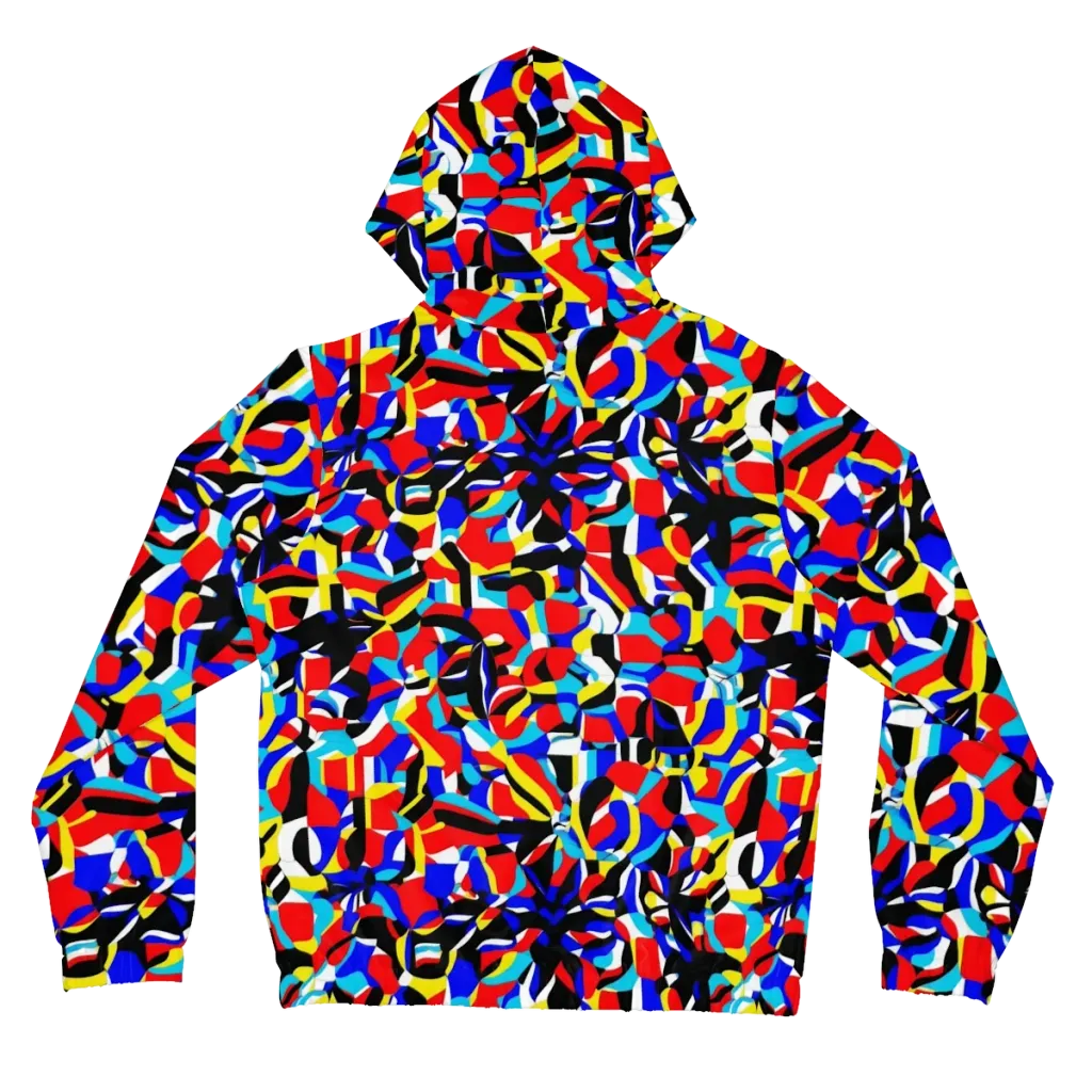 Primary Flux on Women's Full-Zip Hoodie — Back
