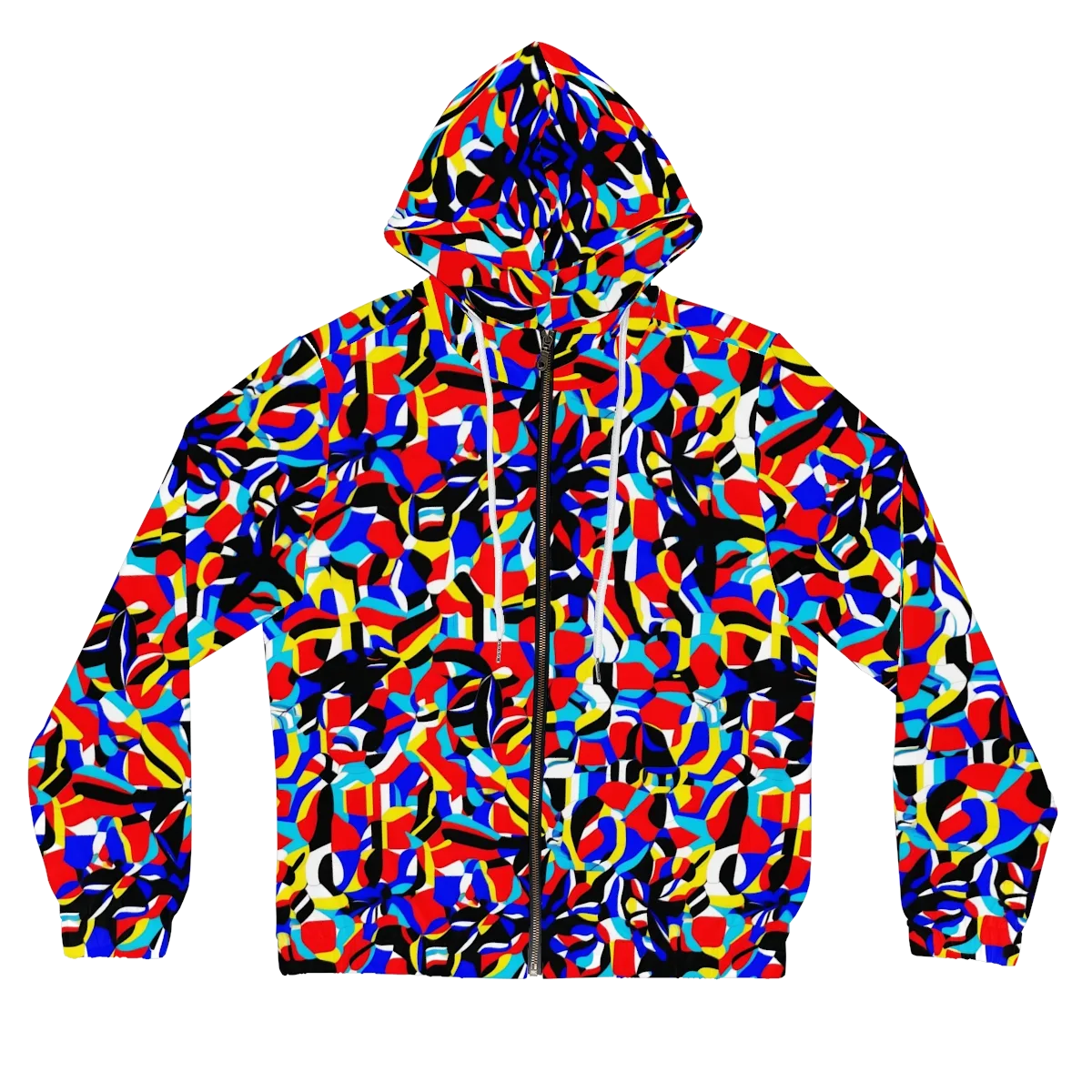 Primary Flux on Women's Full-Zip Hoodie — Front
