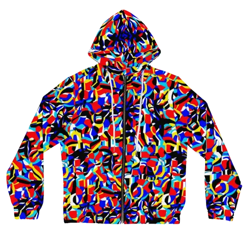 Primary Flux on a Women's Full-Zip Hoodie