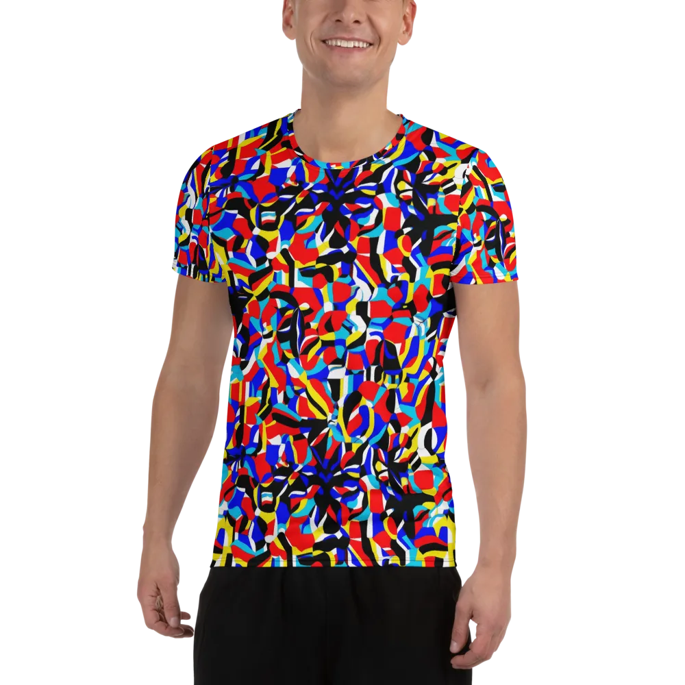 Primary Flux on Men's Athletic T-Shirt — Front