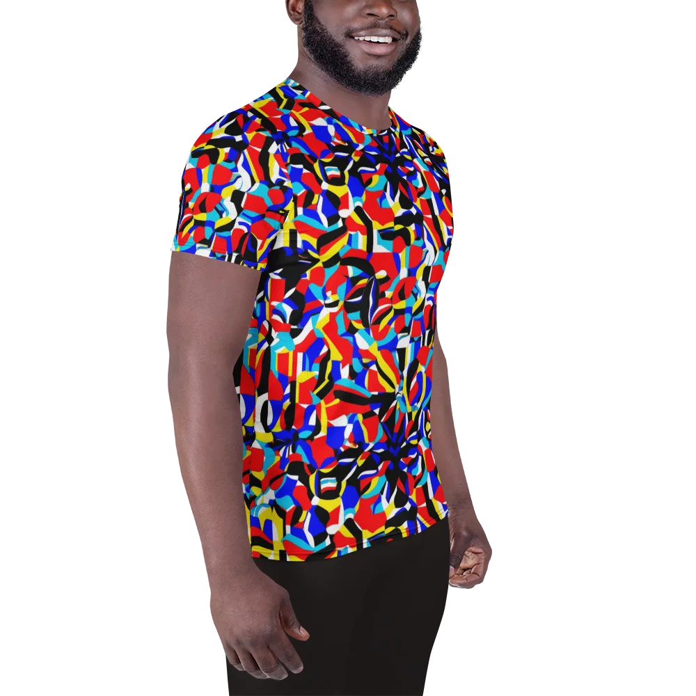 Primary Flux on Men's Athletic T-Shirt — Right