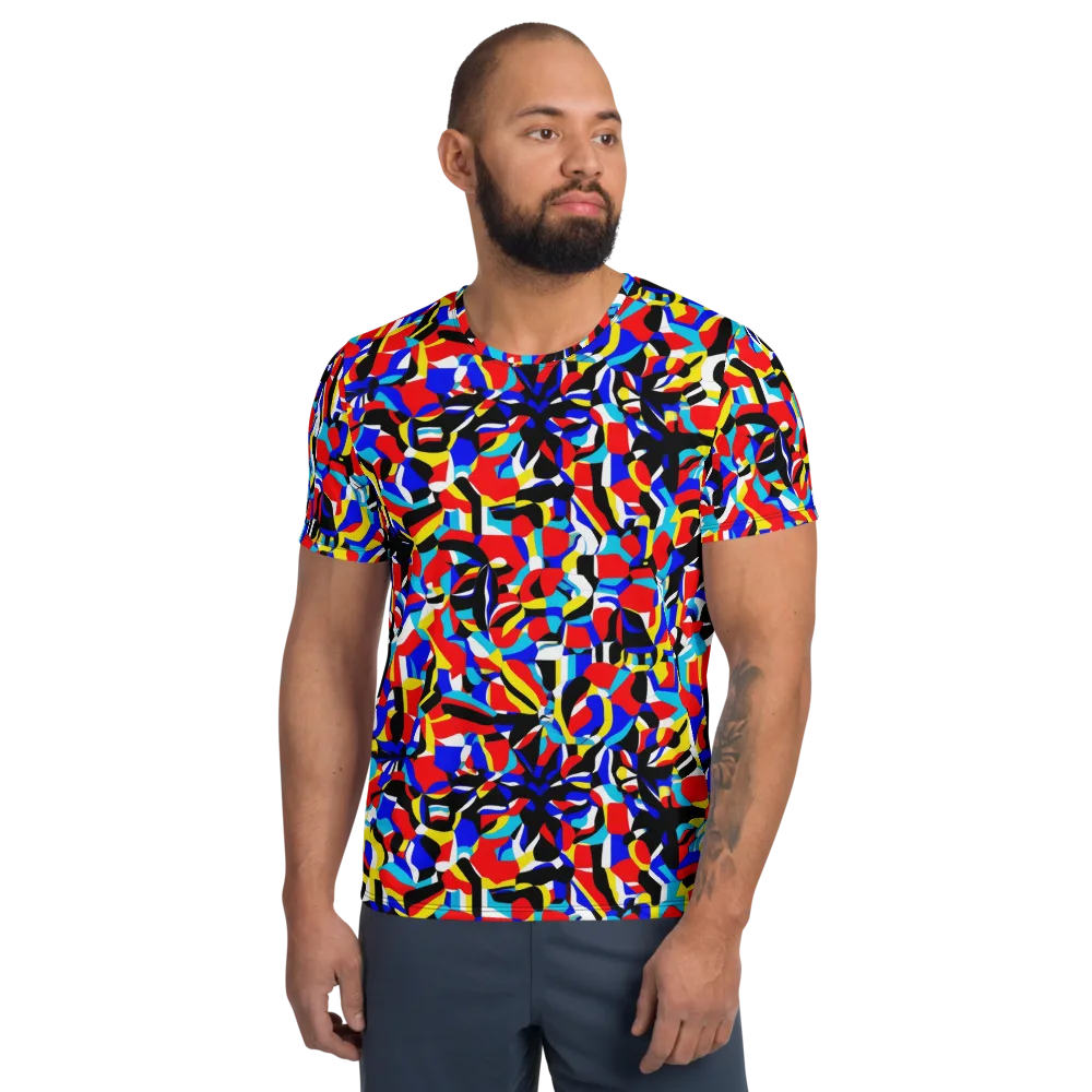 Primary Flux on Men's Athletic T-Shirt — Front