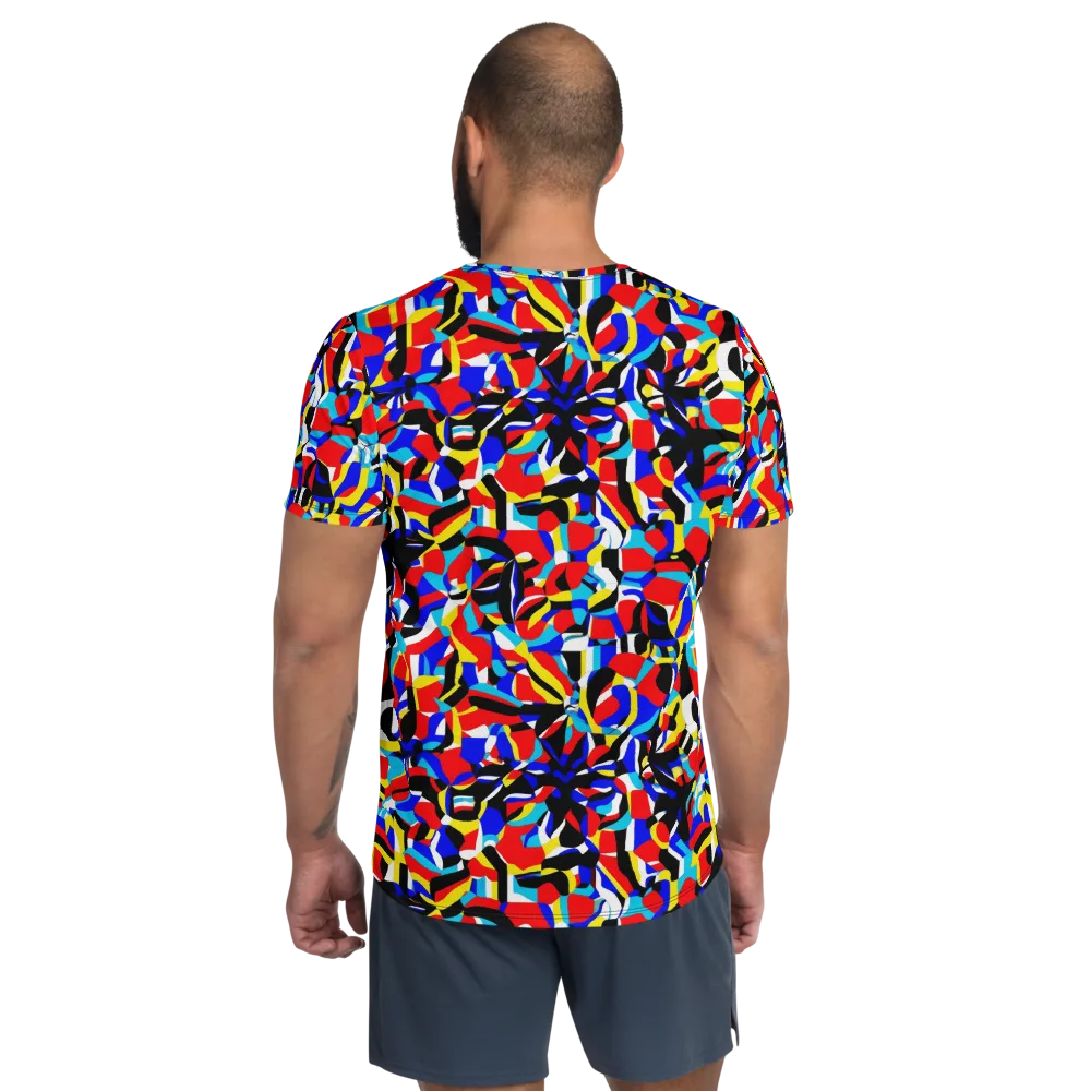 Primary Flux on Men's Athletic T-Shirt — Back