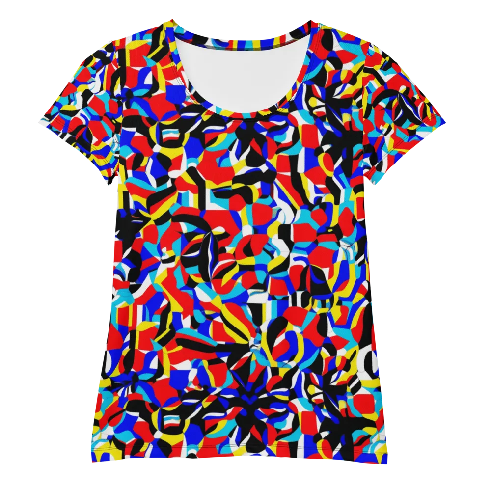 Primary Flux on Women's Athletic T-Shirt — Front