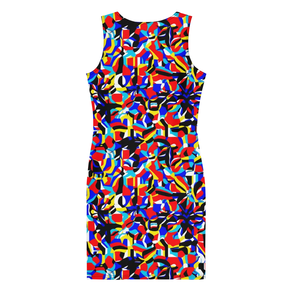 Primary Flux on Bodycon Dress — Back