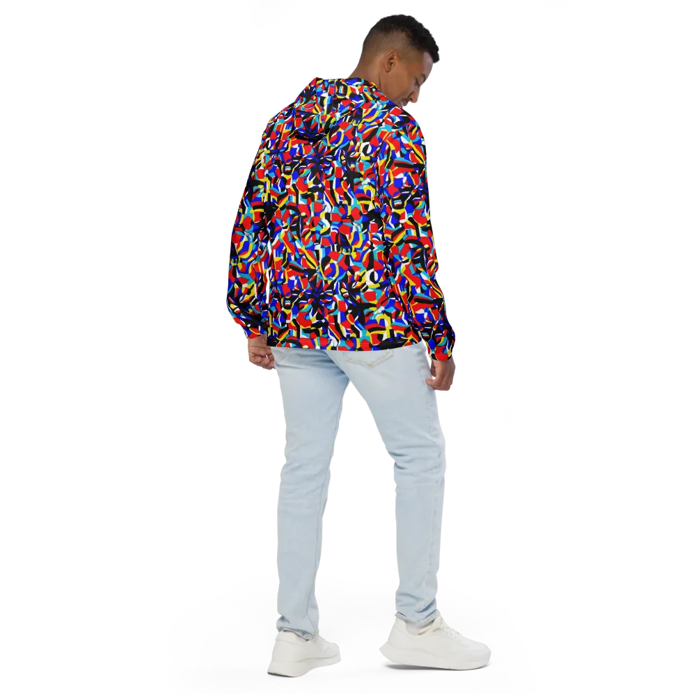 Primary Flux on Men's Windbreaker — Back