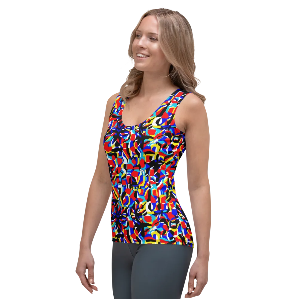 Primary Flux on Women's Tank Top — Left Front