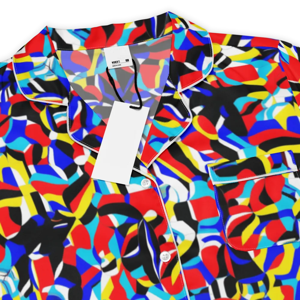 Primary Flux on Women's Short Sleeve Pajama Top — Product details