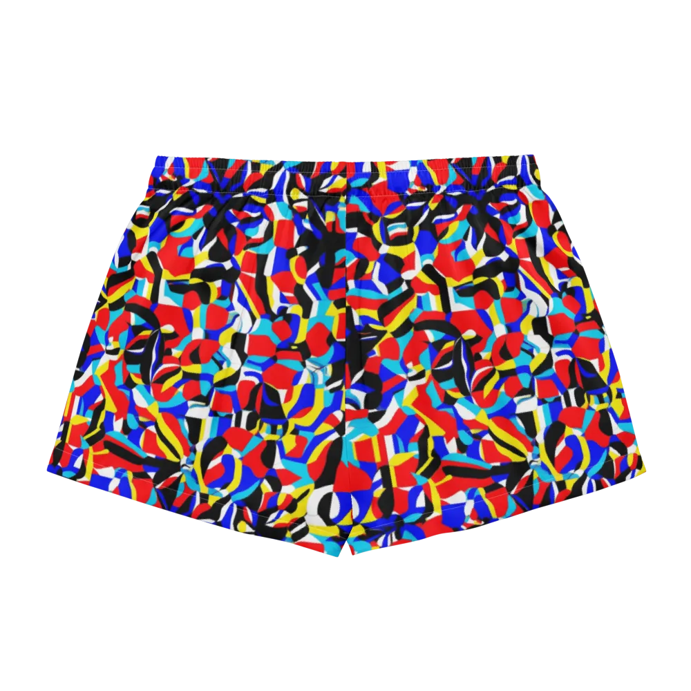 Primary Flux on Women's Pajama Shorts — Back