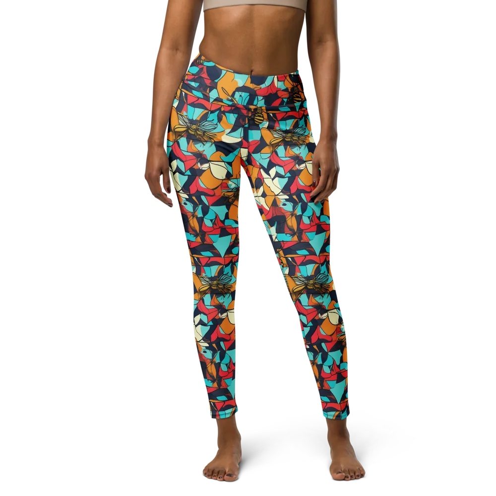 Pollinator Prism on Yoga Leggings — Front
