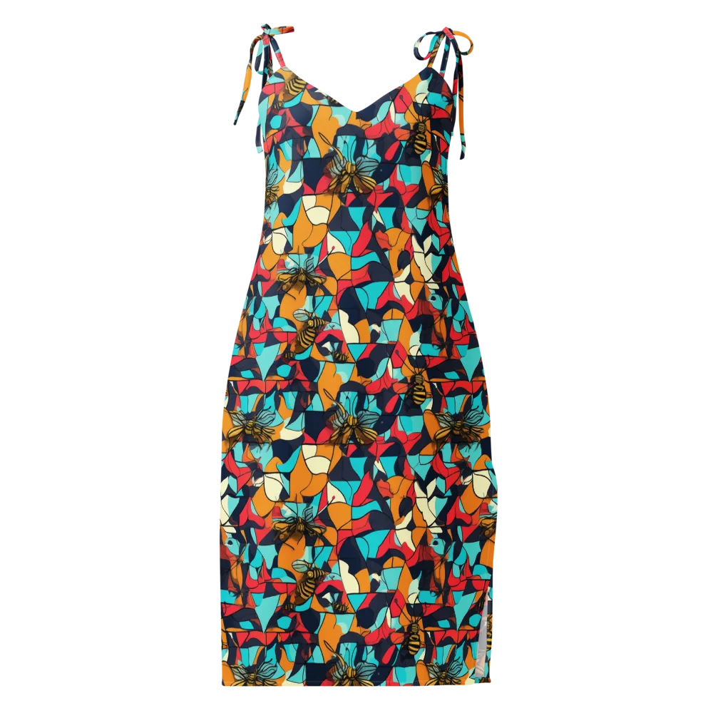 Pollinator Prism on Slip Dress — Front