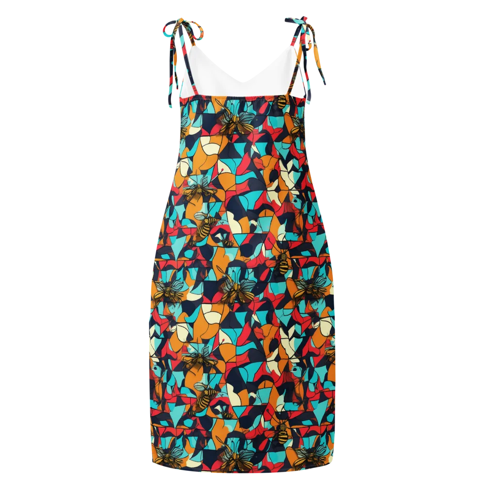 Pollinator Prism on Slip Dress — Back